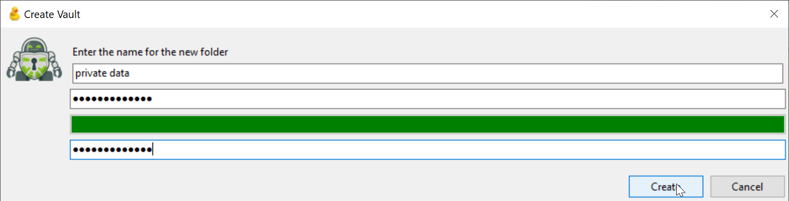 Set passphrase